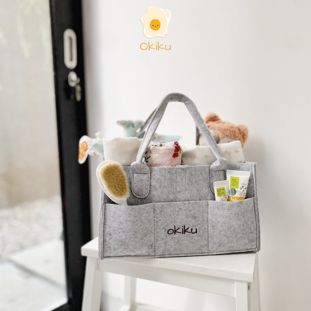 Okiku - Felt Caddy Diaper Bag