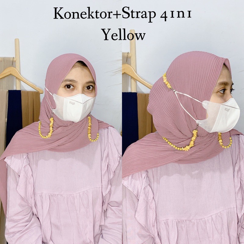 Konektor dan Strap 4in1 masker Nyambung /Lanyard tali dan konektor masker