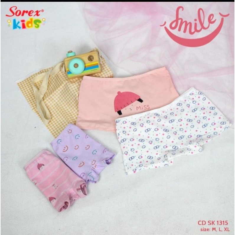 Celana Dalam boxer anak cewek Sorex 1315