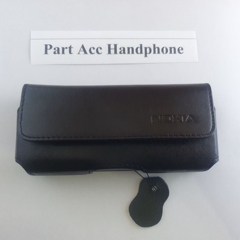 leather case nokia e90 bahan kulit original