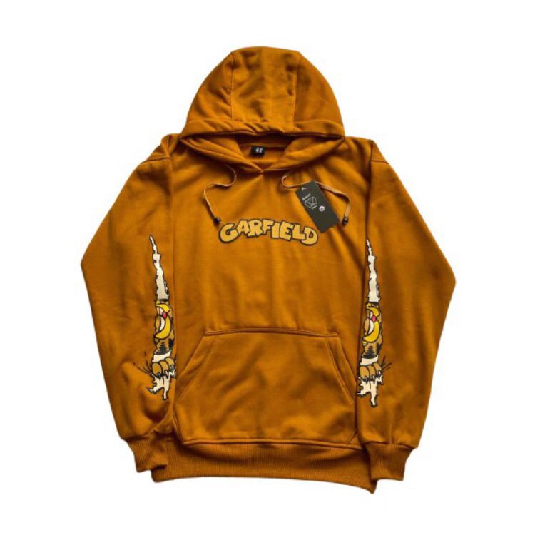 Jaket Sweater Hoodie CARTOON GARFIELD Pria Wanita Original – H&M Original