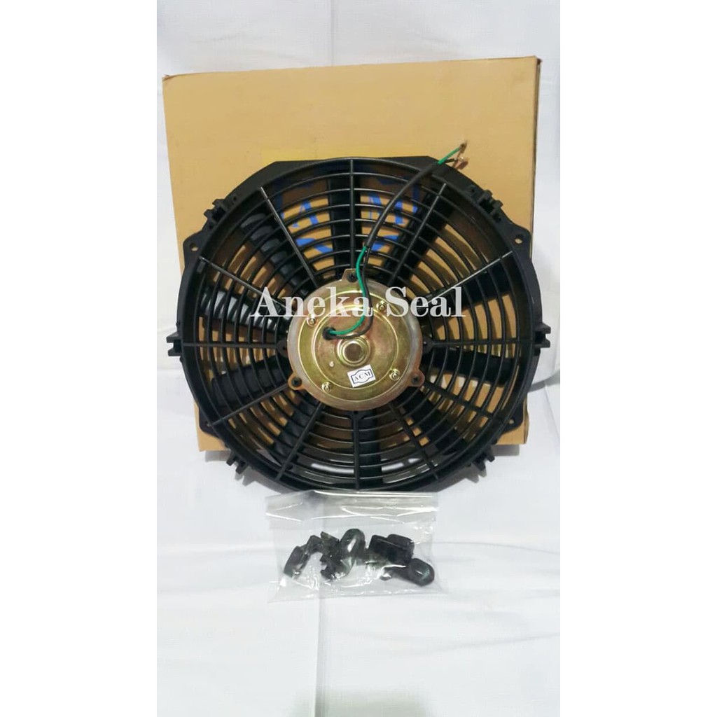 Extra Fan 12" Inch 12V (Tiup) AC Mobil Kipas Baco Ekstra Universal ACM