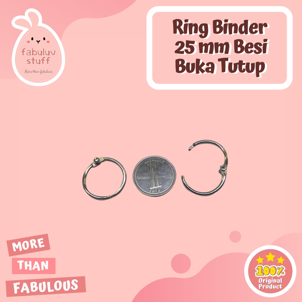 

ATK ~ Ring Binder Besi 25 mm / Ring Mekanik Buka Tutup