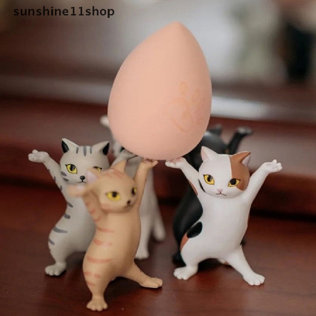 Sho stand holder Pulpen / stationery Desain Kucing Lucu