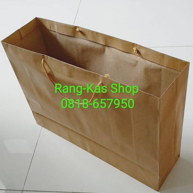 

Paperbag POLOS Landscape Coklat kraft samson