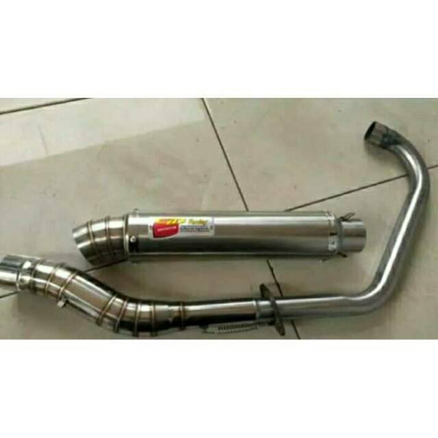 Knalpot cld bulat keong all montor satria fu vixion sonic mp gl verza byison r15 cb150 r mx king tig