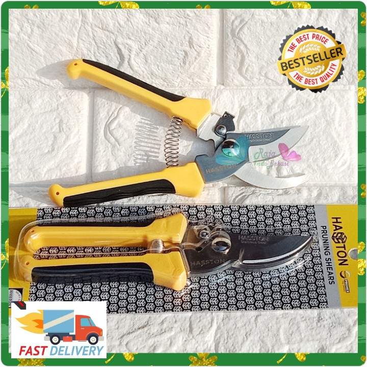 Ori Gunting Dahan Ranting Haston Prohex Pruning Shears Gunting Art 1350 1353 Tajam Anti Karat Kuat Gunting Dahan Ori