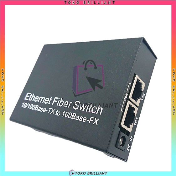 TERBARU BISA COD - MEDIA CONVERTER 2 FIBER 2 ETHERNET CM2F2E 2F2E-ConverterSaja / FULLSET