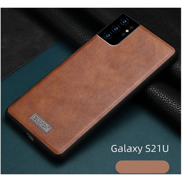 Samsung Galaxy S21 Ultra 5G Sulada Leather Protective Case Soft Case