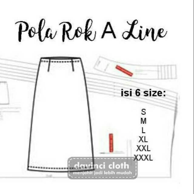 Pola Rok A Line 6 Size