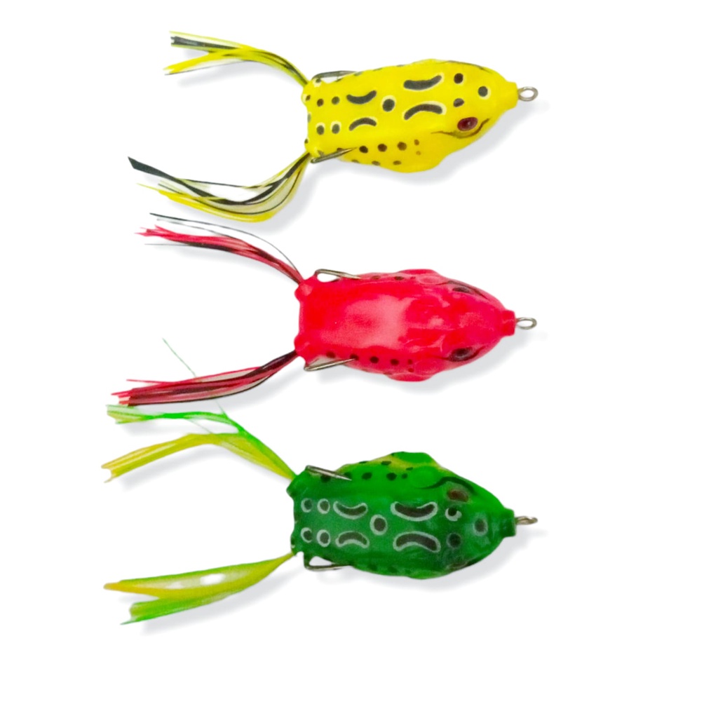 Umpan Casting Gabus Toman Soft Frog Soft Lure Paling Ampuh Set Umpan Pancing Casting Umpan Gabus Cas