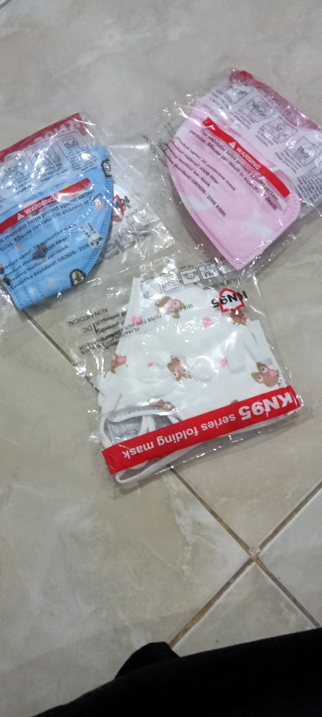 Masker Anak Kain Premium Isi 3 Pcs / Masker Duckbill Anak / Masker Kain Anak