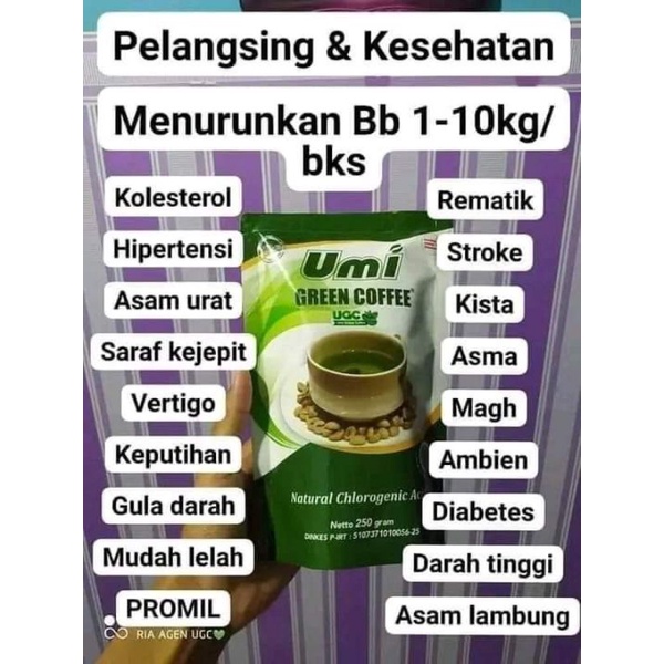 

UGC Umi Green Coffee pelangsing