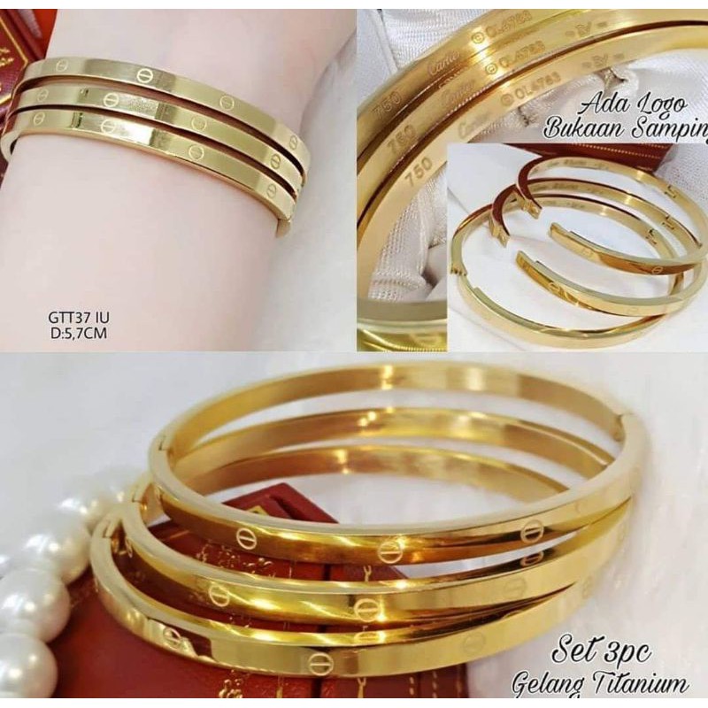 Gelang set stainless steel 316 L