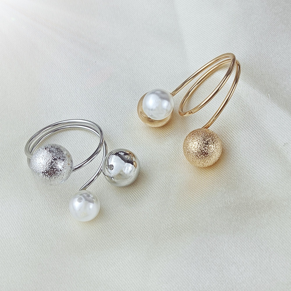 Cincin Syal / Hijab Gaya Korea Bentuk Geometri Bahan Alloy Untuk Wanita Muslim