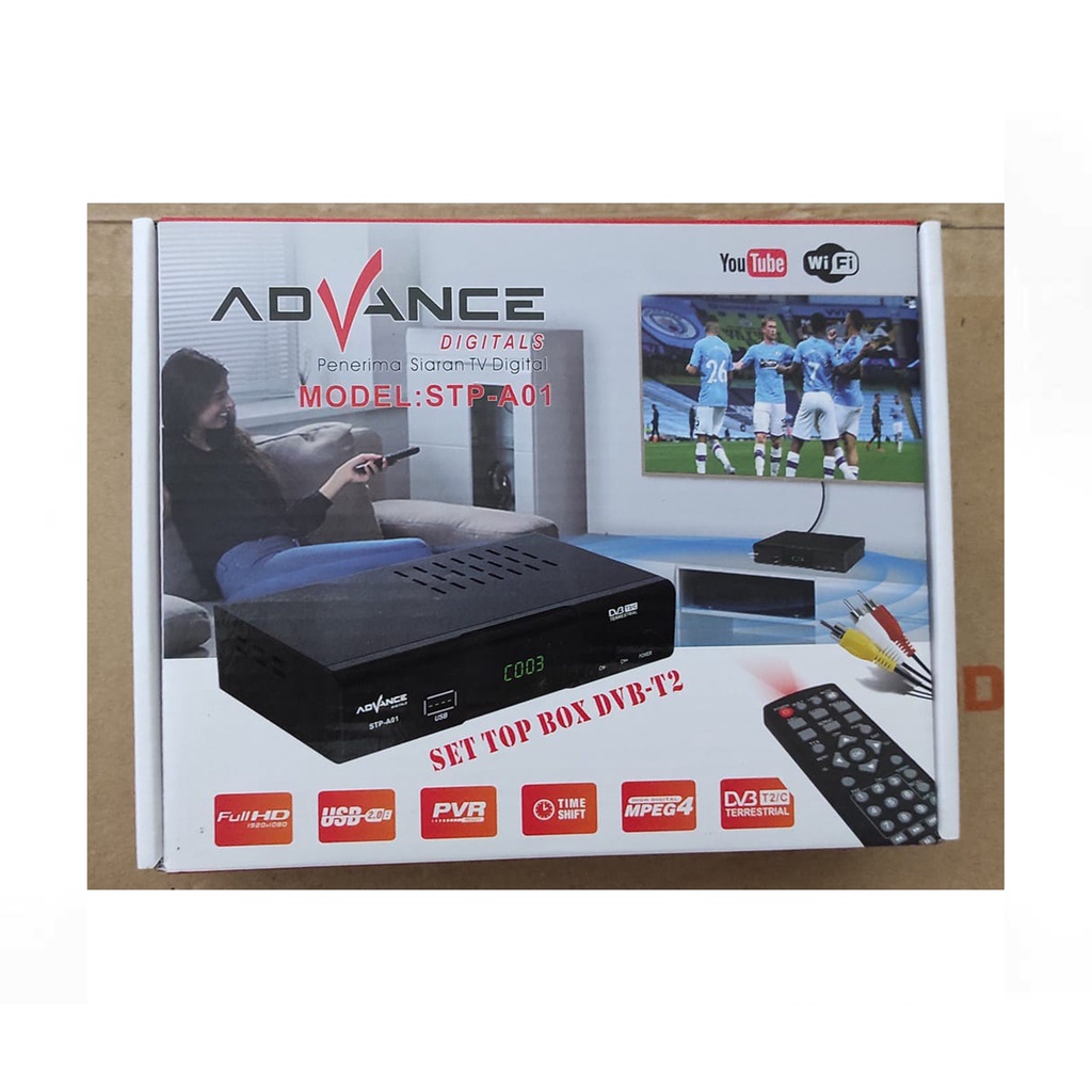 SET TOP BOX DVB T2 PENANGKAP SIARAN TV DIGITAL BOX TV DIGITAL DVB-T2