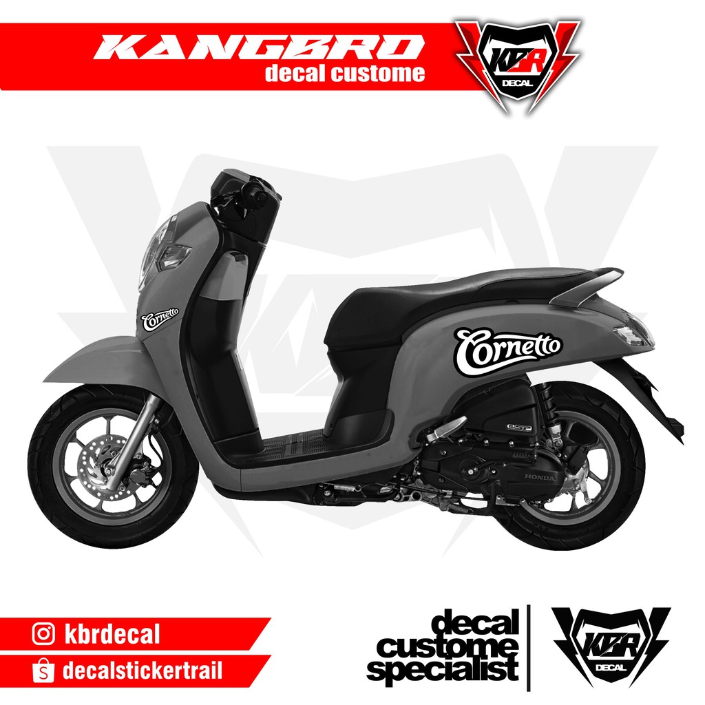 Stiker Scoopy Striping Scoopy Corneto