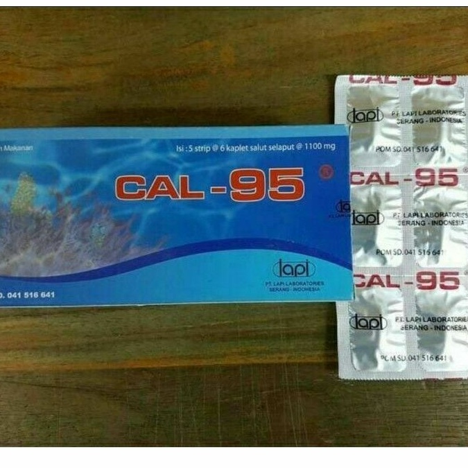 Cal 95 vitamin otot, tulang dan sendi untuk bumil, orang tua & lansia (per strip)