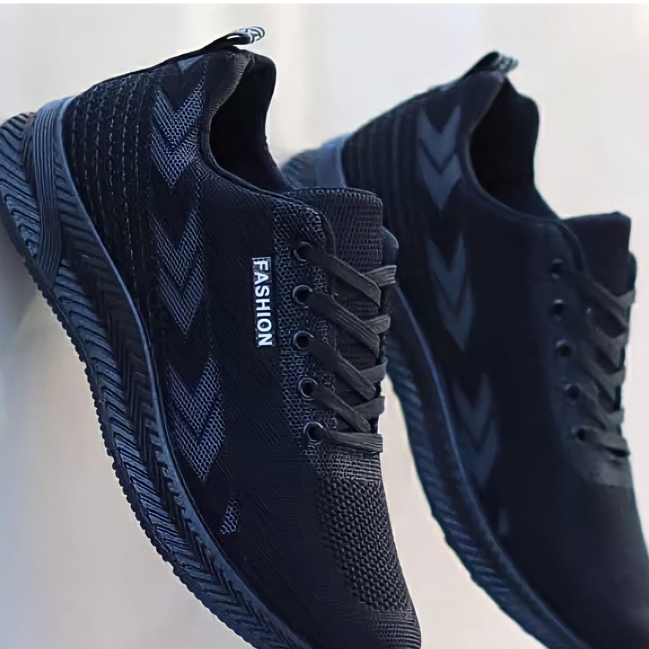 12.12 Big Sale free box Sepatu Pria Sneakers Sepatu Fashion Pria Sepatu Cowok Sepatu Sekolah Hitam Sepatu Joging Pria Septu FASHION ALUR-3