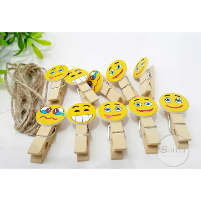 Jepit Kayu Emoticon Jepitan Kayu Penjepit Kayu Jepit Foto Wooden Clip