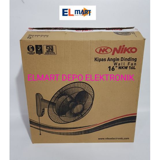 NIKO kipas angin tembok dinding murah 16&quot; / NIKO wall fan 16 inch 16 NKW