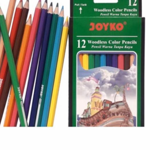 

PROMO BESAR (lzx-491) Pensil warna joyko 12cm 12warna