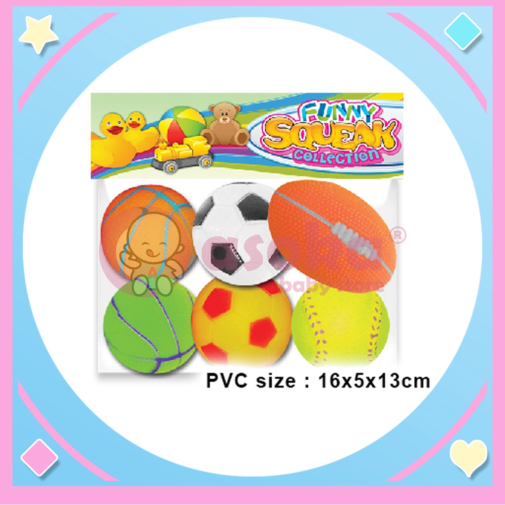 Image Toys Asst Mix Ball Isi 6 Pcs IM-60601 ASOKA