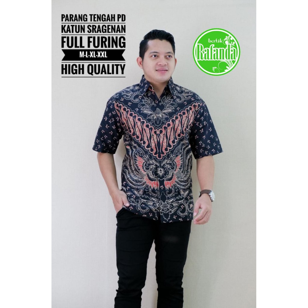 PARANG TENGAH RAFANDA BATIKSOLOAMANAH BAJU KEMEJA BATIK SOLO PRIA LENGAN PANJANG PENDEK LAPIS FURING ATASAN BATIK PREMIUM MODERN KATUN HALUS MERAK PINK BANGAU WARNA GURDO EMAS TRESNO KARISMA MERAH ALBANI MAHKOTA BUNGA SATRIO SAE PRAKARYA NAGA BIRU ANJANI