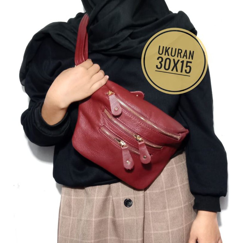 TAS WB KULIT SAPI ASLI PAPIRUT GARUT SUKAREGANG