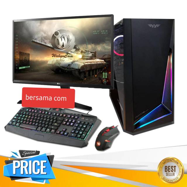 Pc gaming core i7 monitor led 24 vga 4 gb