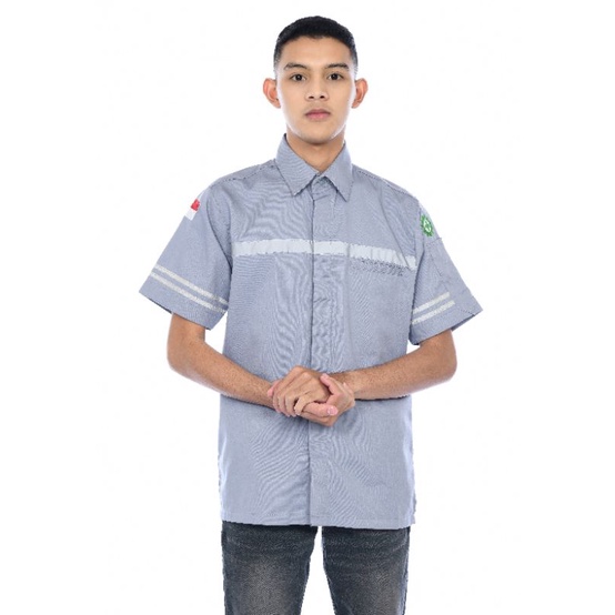 Atasan baju wearpack Baju Kerja murah seragam kantor karyawan pabrik lapangan komunitas teknisi