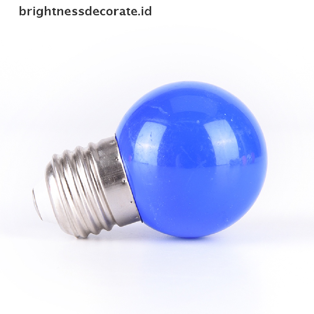 Lampu Led 2w E27 Bentuk Bola Golf Warna Biru Merah Hijau Kuning