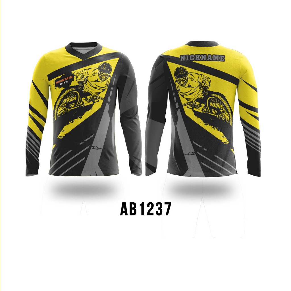 Kaos Baju jersey sepeda MTB Jump Lengan panjang