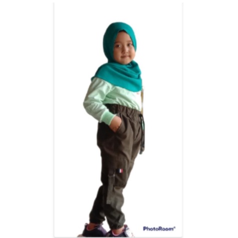 CELANA ANAK PEREMPUAN 1-12 TAHUN CELANA JOGGER CARGO ANAK CEWEK FASHION BAWAHAN ANAK