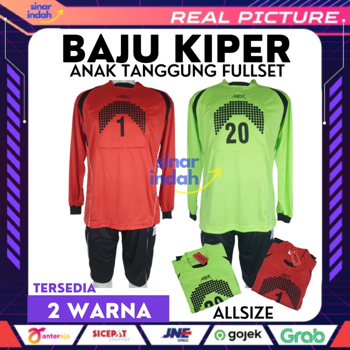 Setelan Baju Kaos Sepak Bola Futsal ANAK TANNGUNG Goal Keeper Kiper