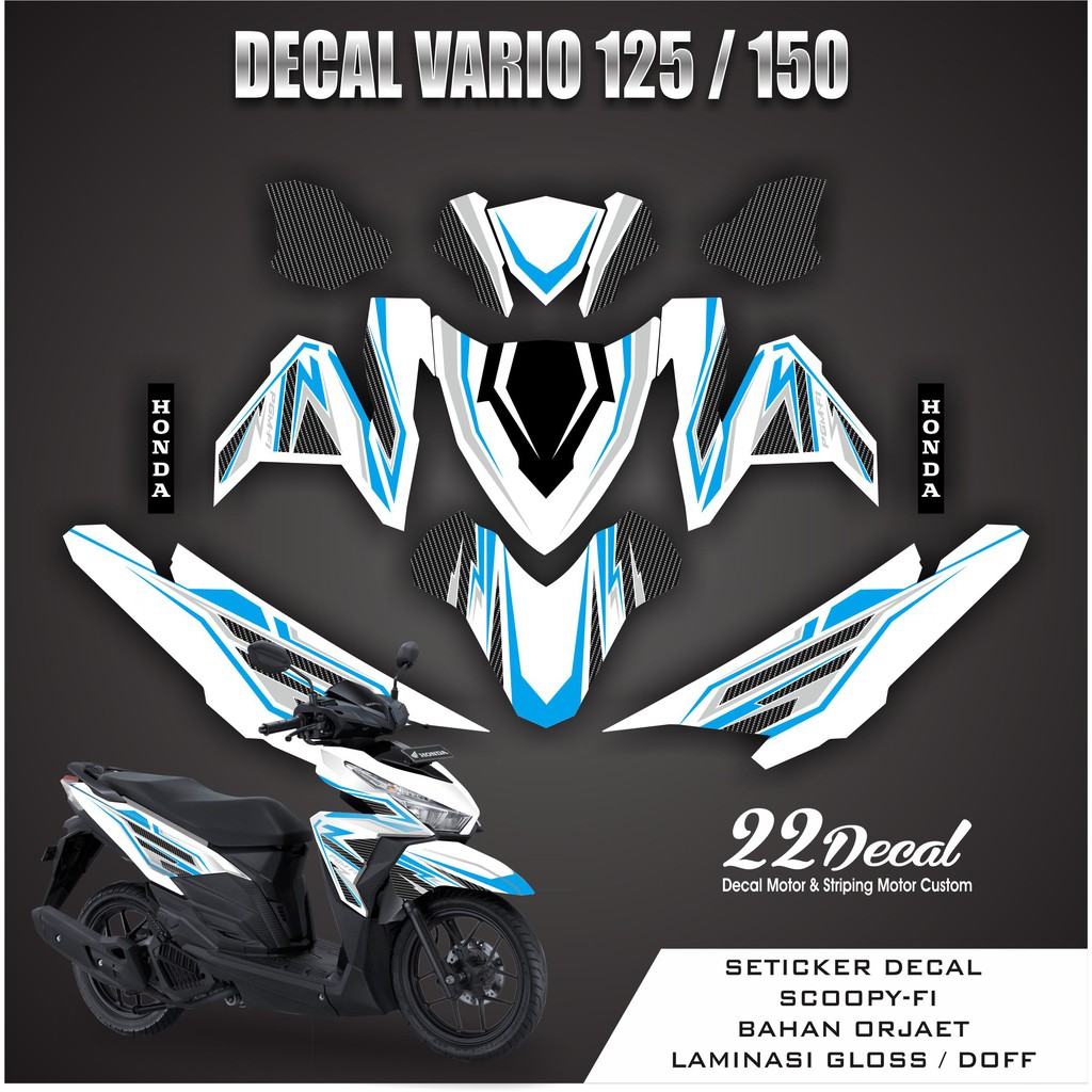  Decal  Vario  150 125  Shopee Indonesia