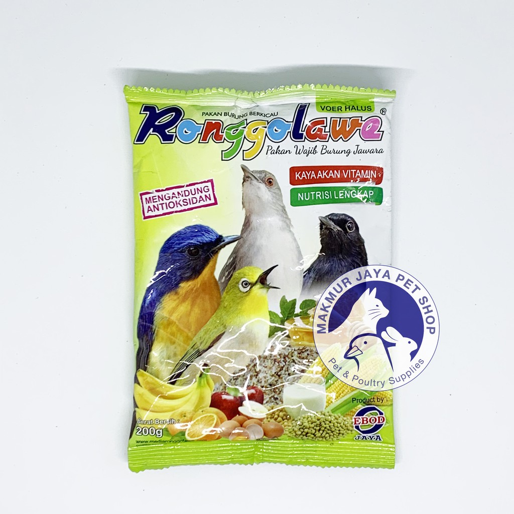 Ronggolawe Ebod Jaya Pakan Burung Voer Halus