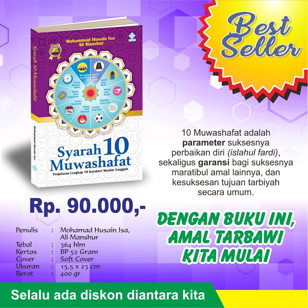 Buku Syarah 10 Muwashofat Penjelasan Lengkap 10 Karakter Muslim Tangguh Bnmz2954 Shopee Indonesia