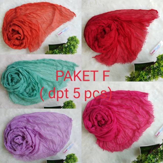 PROMO (50rb=4pcs) Pashmina Kusut