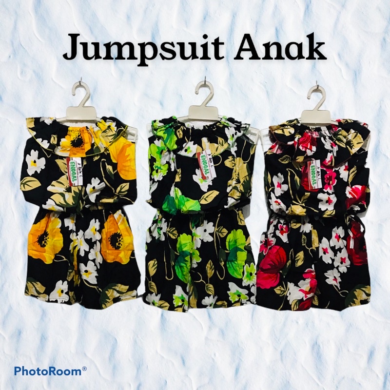Jumpsuit anak-jumpsuit motif Bali-baju jumpsuit anak-Baju anak perempuan-umur 1 - 6 tahun-RANDOM