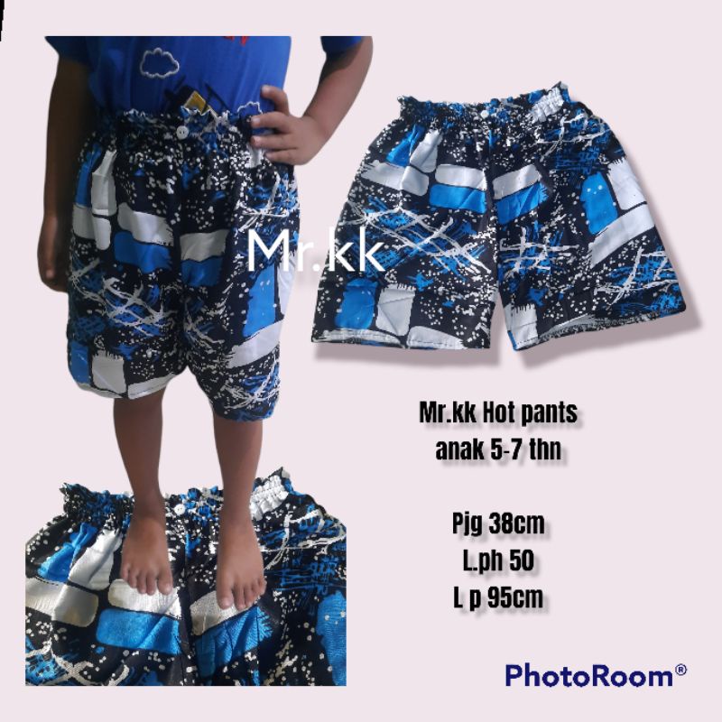 hot pants mr.kk katun anak 5-7 tahun