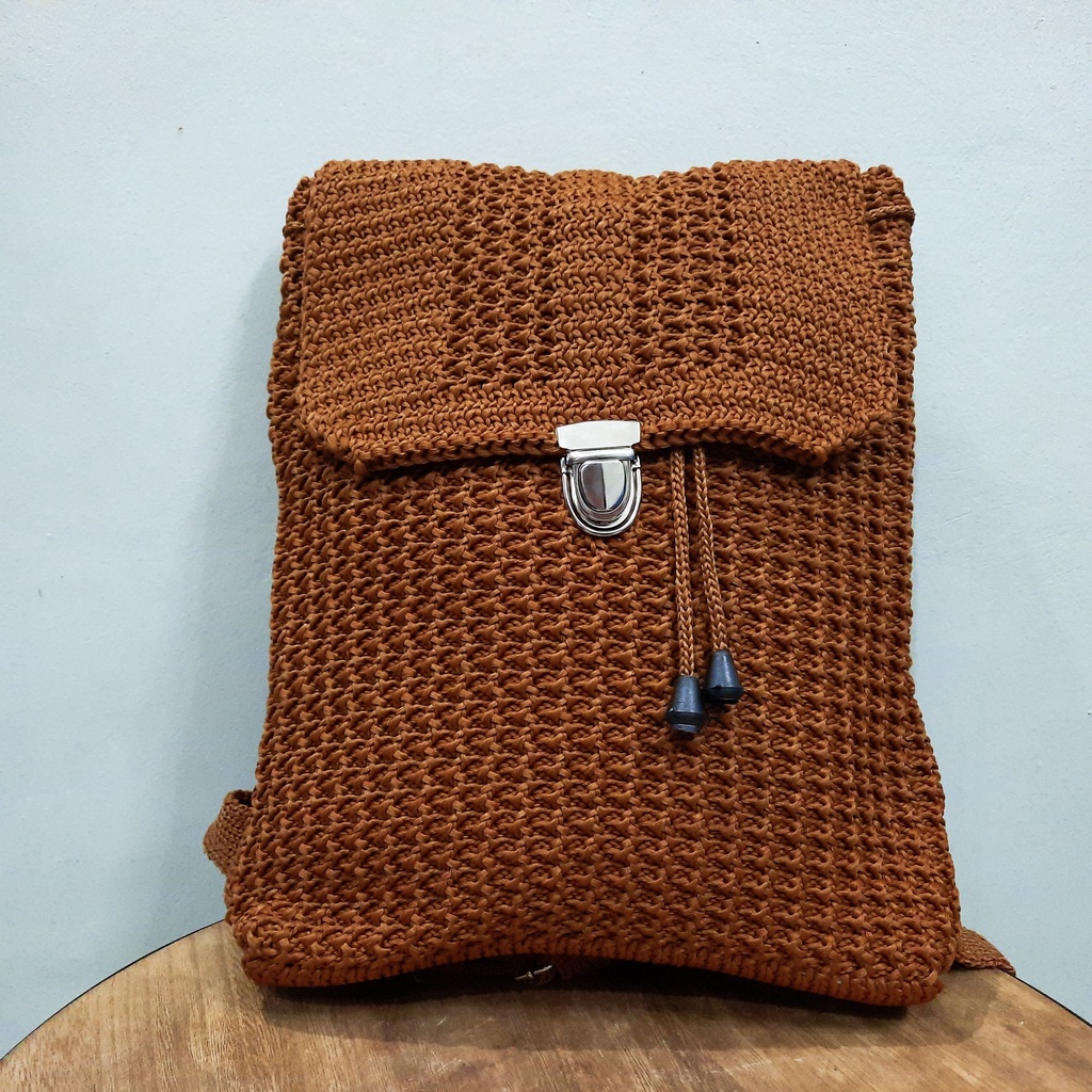 Tas Ransel Rajut Camilia - SenjabyAtsa-Moka