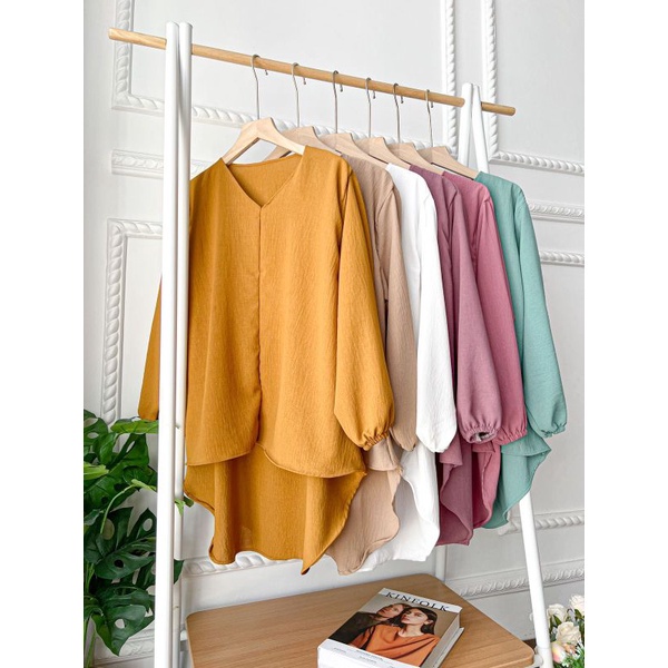 VERZANA BLOUSE AIRFLOW CRINCKLE DEODORA PREMIUM