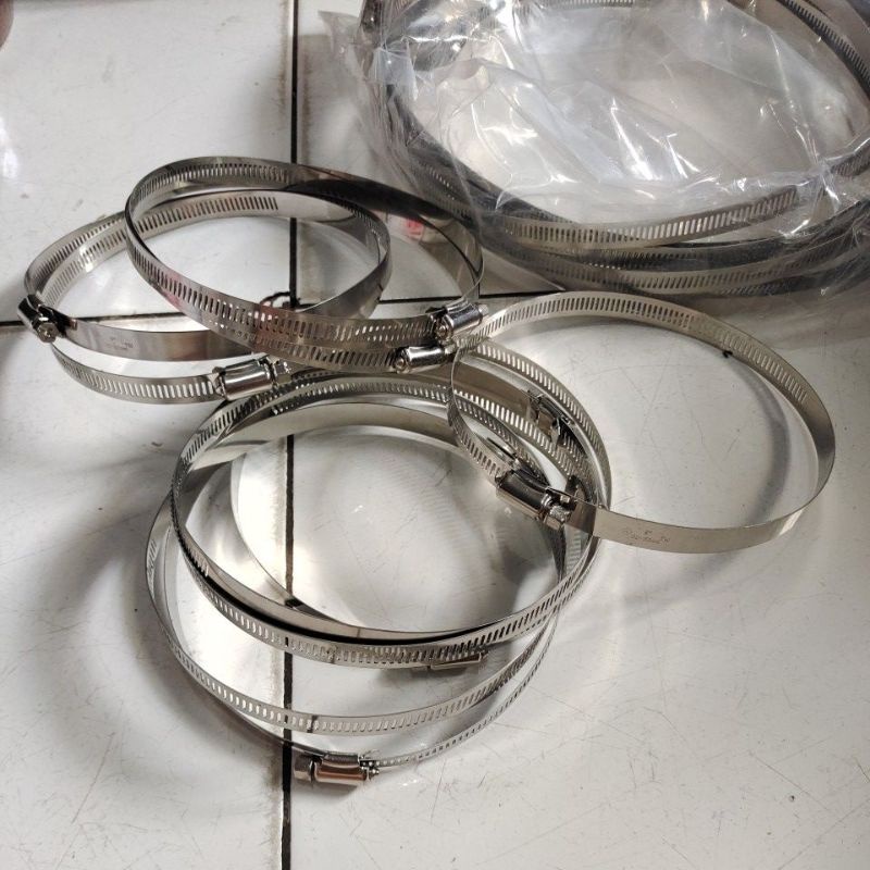 klem selang stenlees 10" / klem selang 10" stenlees