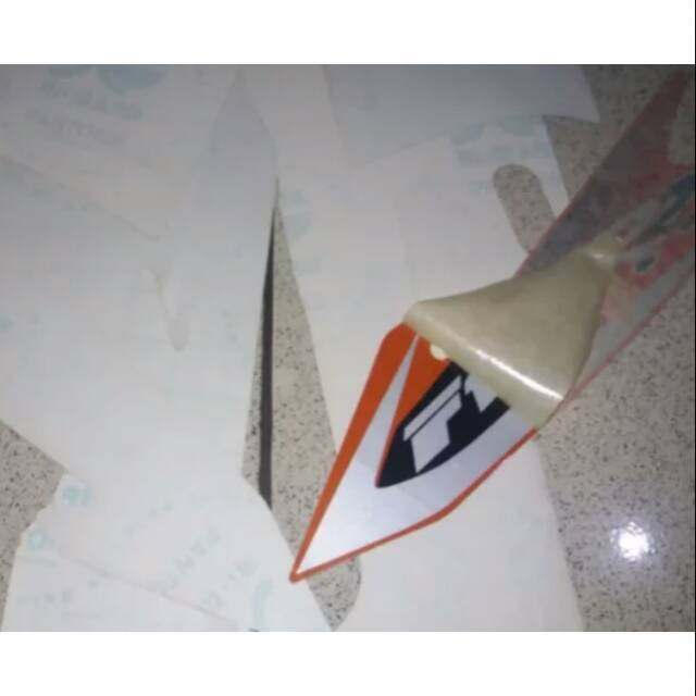 Striping yamaha f1zr 2002 2003 full clutch orange hitam original nos ritrama