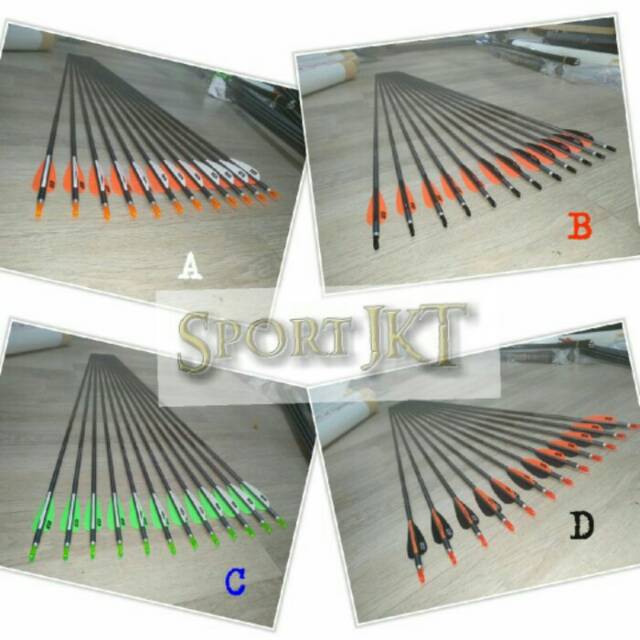 6pcs 1716 arrow xx75 platinum plus easton