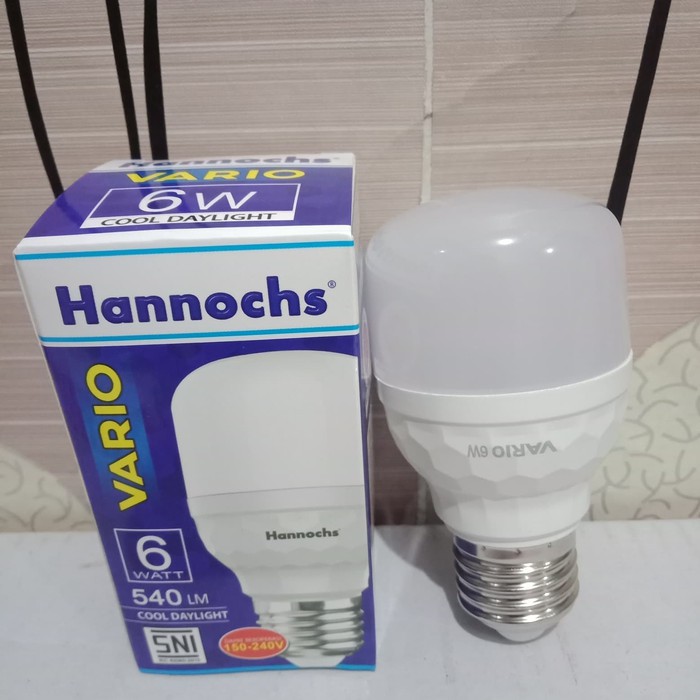 Hanoch Lampu LED Hannochs Bohlam LED Hanoch Vario 6 Watt Putih