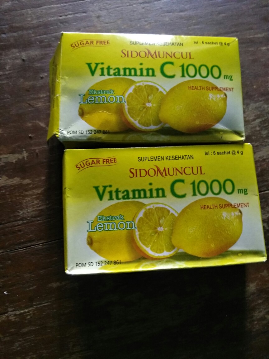 Sido Muncul Vitamin C 1000mg Sidomuncul Extra Lemon 6 Sachet Shopee Indonesia