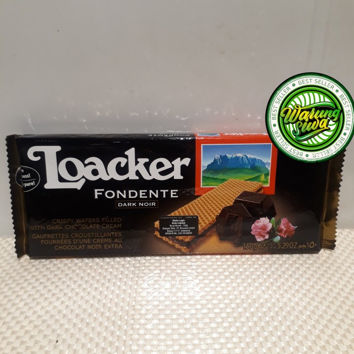 

wafer loacker fondente dark noir 150 gram