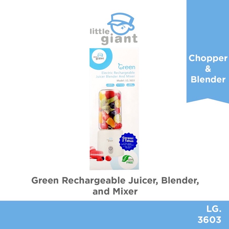 Little Giant Electric Rechargeable Juicer, Blender, and Mixer - LG 3603/Little giant perlatan MPASI